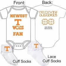 Personalized Tennessee Volunteers Vols Baby Gerber Onesie Socks Custom Made Gift Ebay