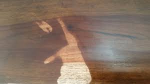 remove acetone stain from wood table
