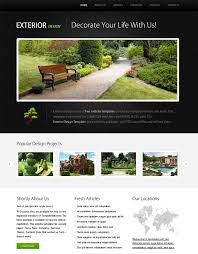 Free Website Template For Exterior Design Project With