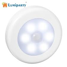 Lumiparty 6 Led Night Lights Smart Motion Sensor Light Wall Lamp Battery Operated Auto On Off For Room Closet Cabinet Wc Bedside Led Night Lights Aliexpress