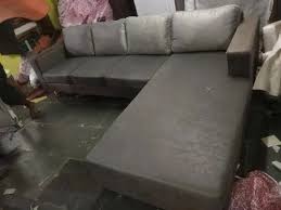 5 seater fabric l shape sofa set with