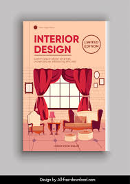 home interior book cover template