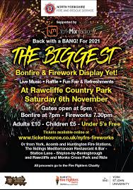 rawcliffe park bonfire and firework