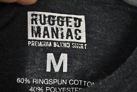 rugged maniac mens tshirt black um