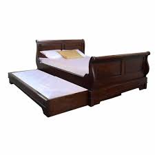 sleigh bed with pull out guest bed