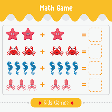 maths game with pictures for children