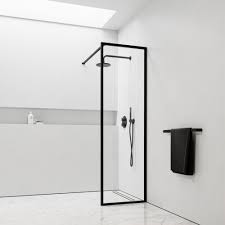 matte black shower screen designo