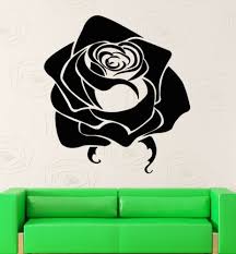 Wall Stickers Vinyl Decal Black Rose