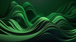 green waved background for video and