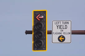 flashing yellow turn arrow mean