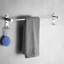 hooks wall mounted bathroom towel rack