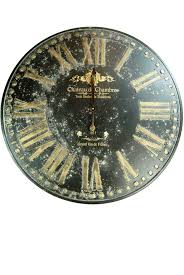 Extra Large Wall Clock Metal Gold And