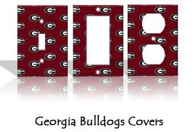 georgia bulldogs light switch covers