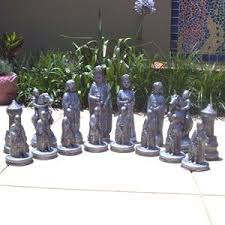 chess set traditional garden ornaments
