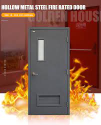 3 Hour Fire Rated Glass Steel Door