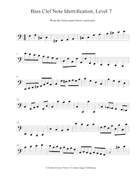 Bass clef notes to practice: Free Printable Music Note Naming Worksheets Presto It S Music Magic Publishing