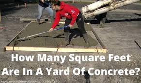 square feet in a yard of concrete