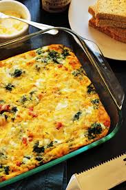 egg bake with ham spinach good