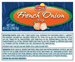 creamy cream fritolay french onion dip