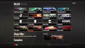 How To Unlock The Master Killer Calling Card In Black Ops 2 Chain Ultra Killer Player Cards