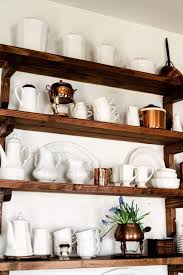 Farmhouse Style Dining Room Shelves