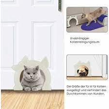 Cat Door Cat Flap 2 Hole Interior