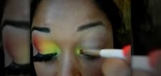 mac makeup rainbow eye look