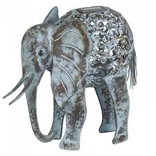 Metal Elephant Garden Ornament