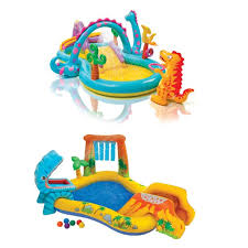 Maybe you would like to learn more about one of these? Intex Dinoland Kiddie Swimming Pool Dinosaur Kiddie Inflatable Swimming Pool Walmart Com Walmart Com