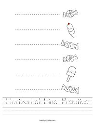 A horizontal line is any line normal to a vertical line. Horizontal Line Practice Worksheet Twisty Noodle