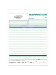 The paper color configuration on 2 part forms is the first sheet is white and the second sheet is yellow. Custom Carbonless Business Forms Pre Formatted Contractors Invoice Forms Ruled 8 12 X 11 3 Part Box Of 250 Office Depot