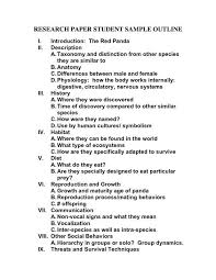 Research Paper Outline  Writing Paper Outline Format Secondary    