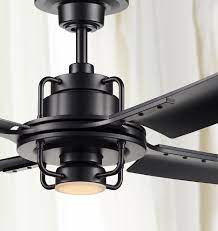 Long and slender blades give this fan a sleek look that is suitable for industrial spaces but thanks to its minimalist design, it really would fit in with a variety of decor styles. Peregrine Industrial Led Ceiling Fan Rejuvenation