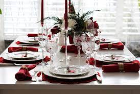 table for christmas dinner