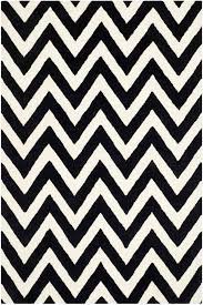 white geometric hand tufted carpet