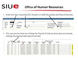 Office Of Human Resources Payroll Department Time Entry Dte