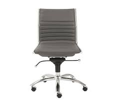 Office star deluxe wood bankers desk chair with black vinyl white wooden desk chairs. Fowler Armless Swivel Desk Chair Pottery Barn