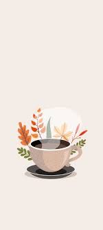 coffee time minimalist wallpaper hd