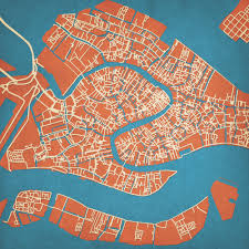 Map of venice showing the neighborhoods or sestieri of venice. Map Venice Italy Share Map