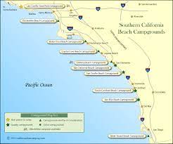 southern california beaches cground map
