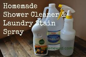 homemade shower cleaner laundry stain