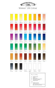 Winsor Newton Winton Oil Paint Colour Chart A Work In