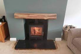 Gas Fire With A Woodburner