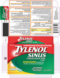 Tylenol Sinus Congestion And Pain Daytime Tablet Film