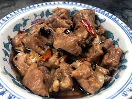 chinese steamed spare ribs with black