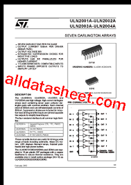 uln2003 datasheet pdf stmicroelectronics