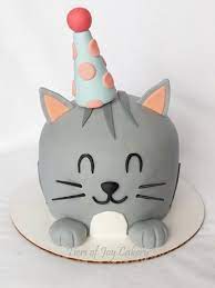 Cat cake.make this guy siamese with tan base and dark brown ears nose/cheeks and bright blue eyes. Birthday Kitty Cat Cake Birthday Cake For Cat Cat Cake Kitten Cake