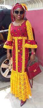 80 jolie modèle robe kaba en pagne pour le 8 mars. Soldes Robe Pagne Africain Avec Dentelle En Stock