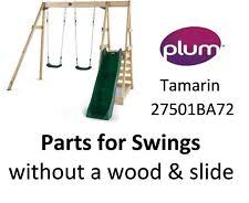 plum tamarin wooden swing set natural