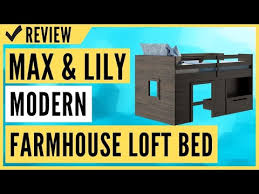 max lily modern farmhouse loft bed